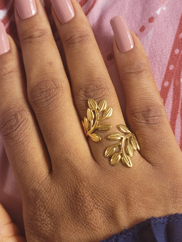 15 Bague "Feuille d'Or"