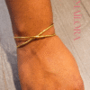 Bracelet Jonc "Entrelacs Dorés"