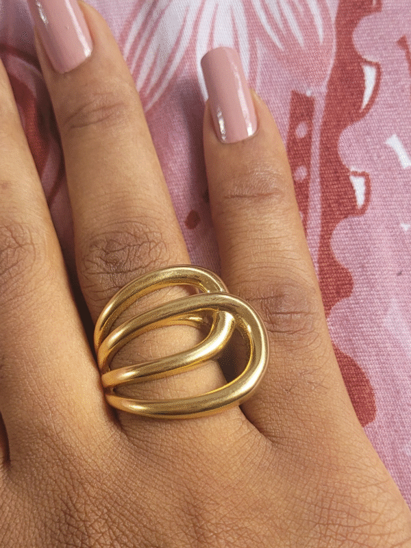 20 Bague "Onde Dorée"