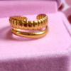 Bague "Vague Dorée"