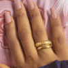 Bague "Vague Dorée"