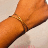 Bracelet Jonc "Entrelacs Dorés"