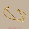 Bracelet Jonc "Entrelacs Dorés"