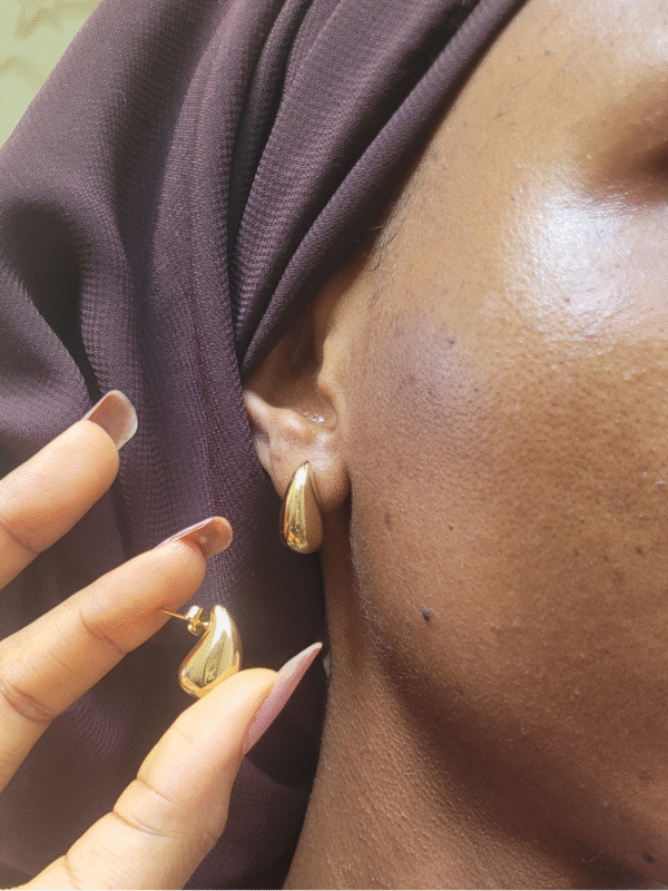 7 Boucles d'oreilles "Gouttes Sculpturales"